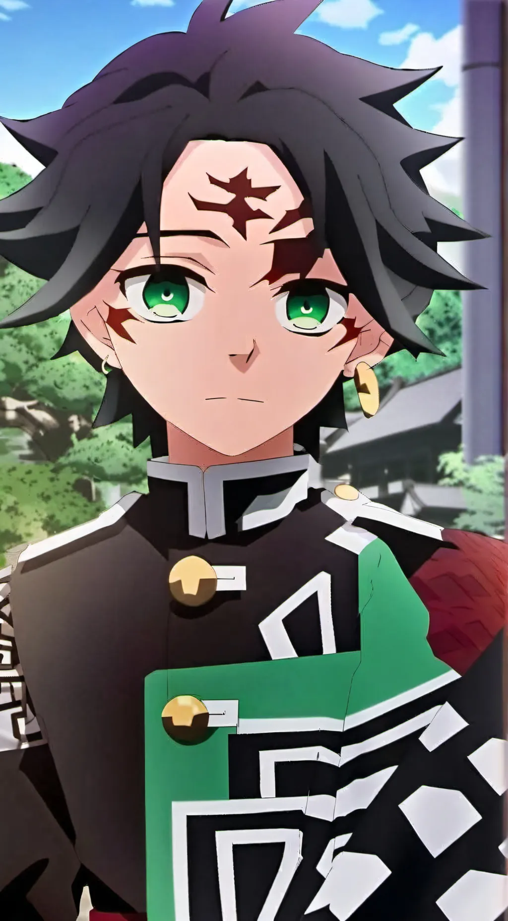 ai character: tanjiro  background