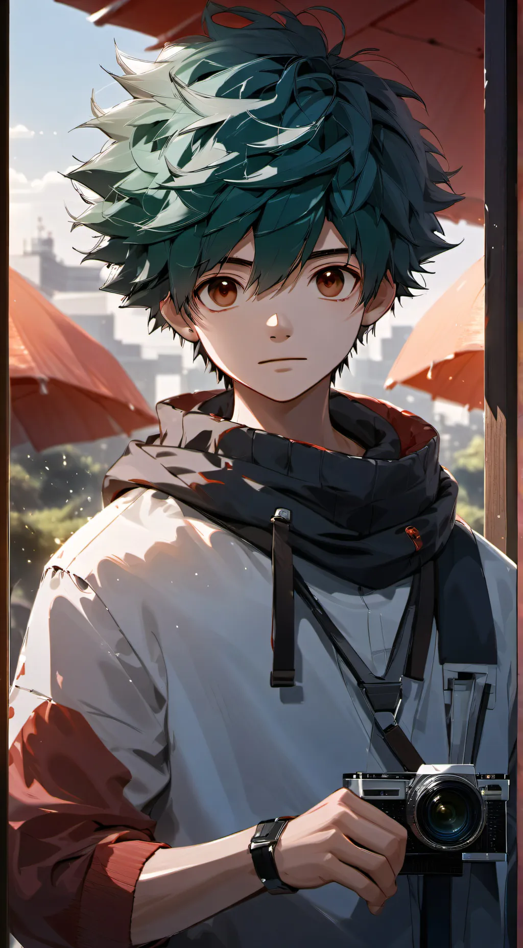 ai character: Deku background