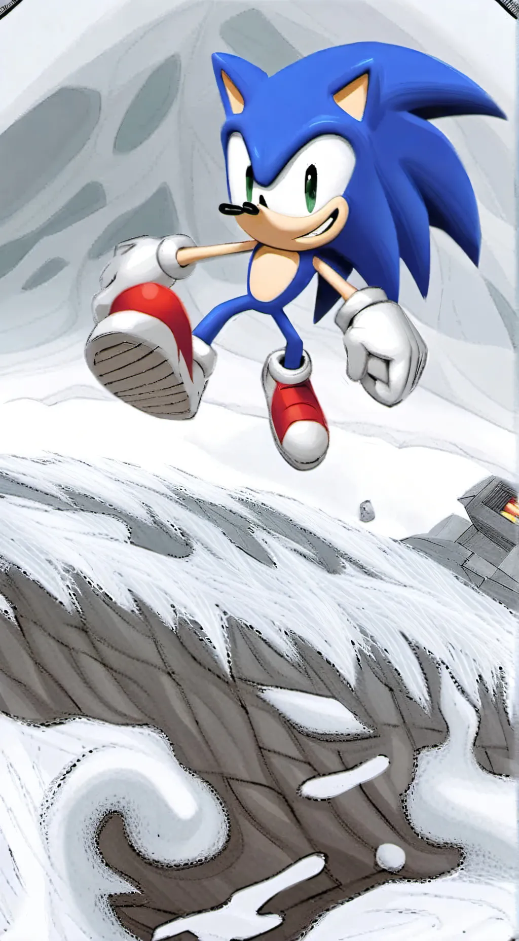 ai character: MHA Y SONIC  background