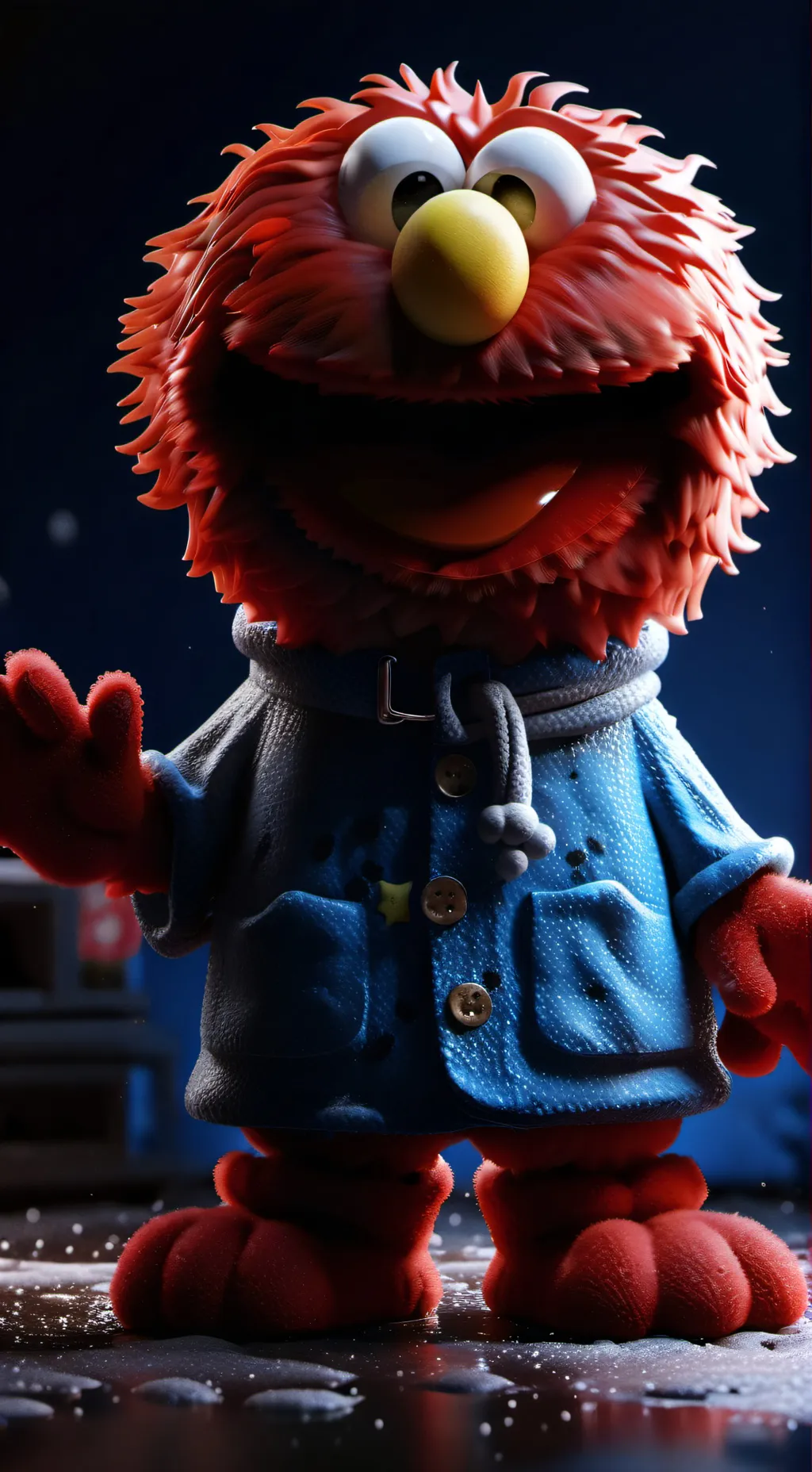 ai character: Elmo (again) background