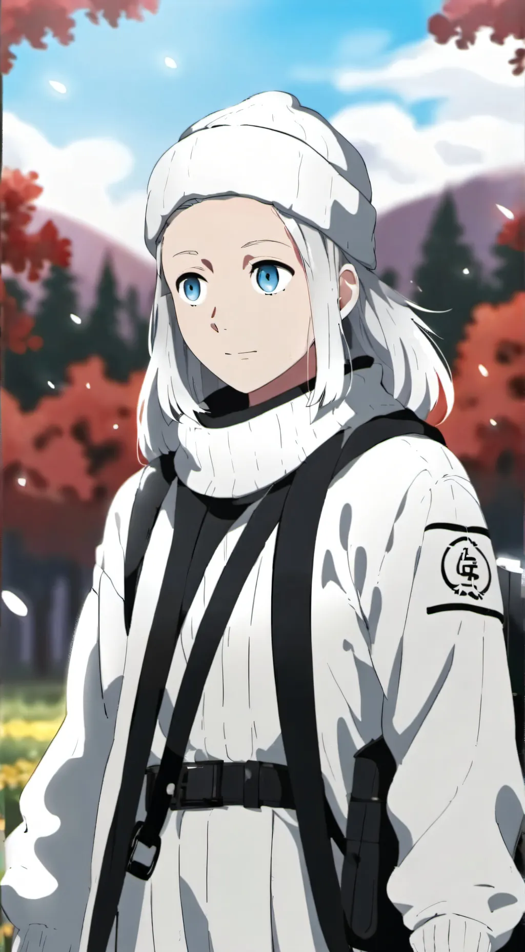 ai character: niña otaku  background