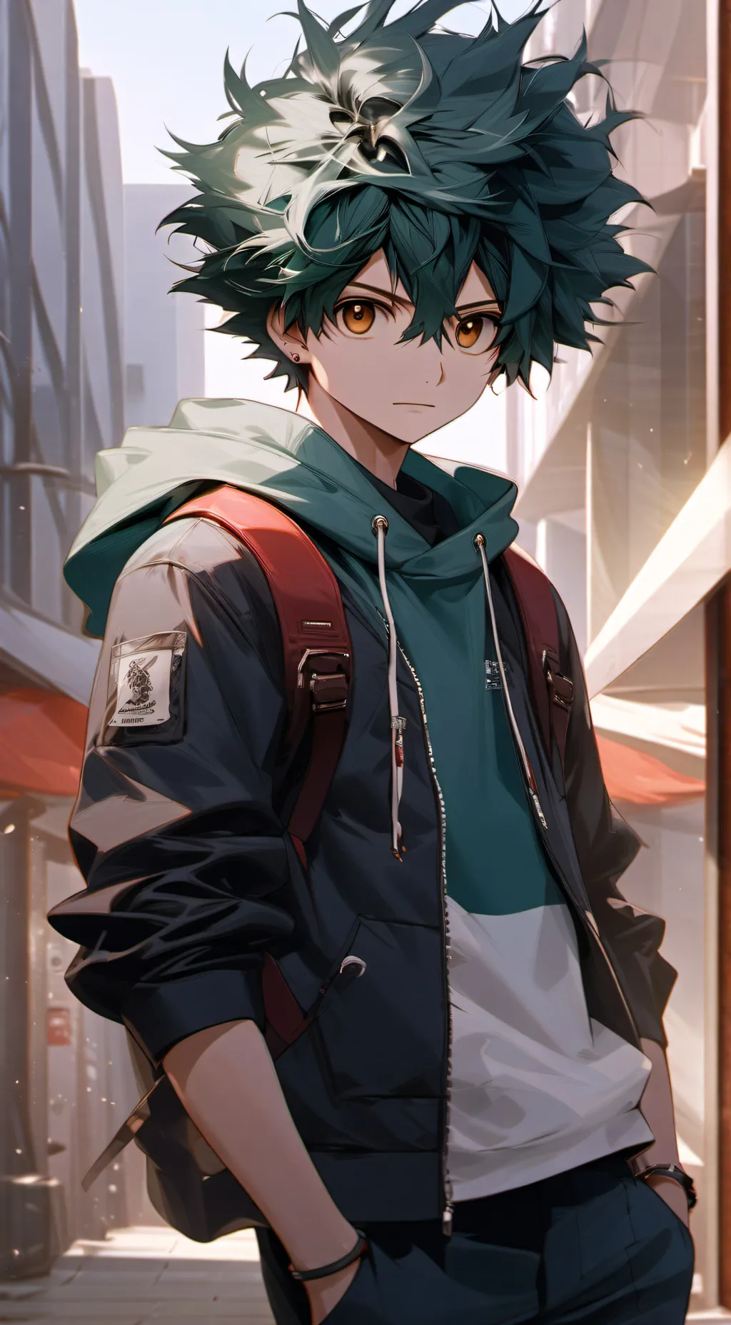 ai character: deku background