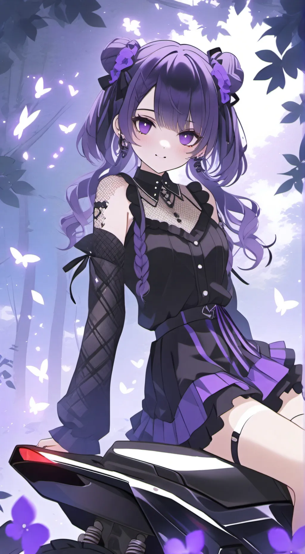 ai character: Ashley  background