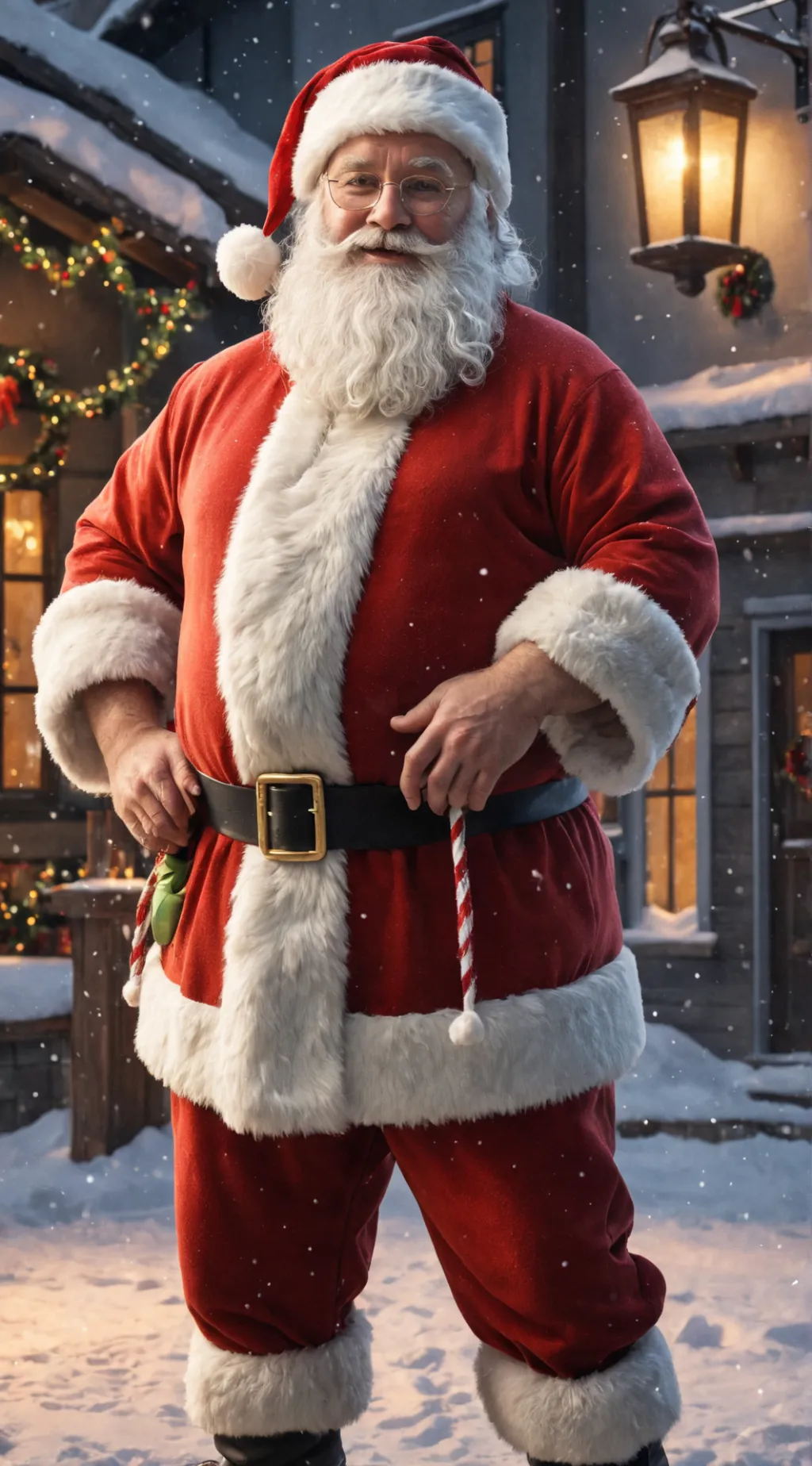ai character: Santa background