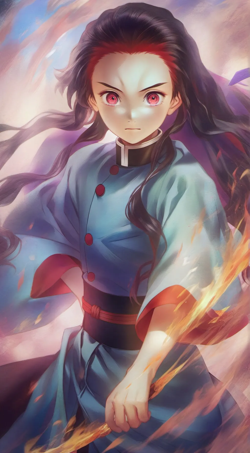 ai character: Demon Slayer  background