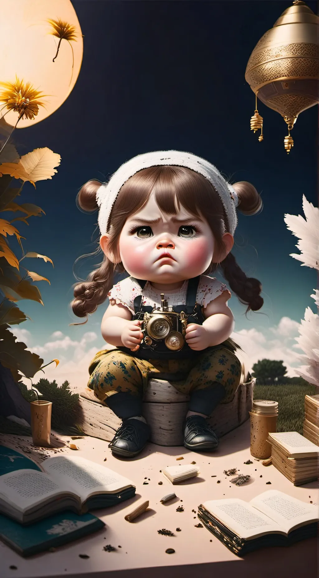 ai character: Baby Agatha background