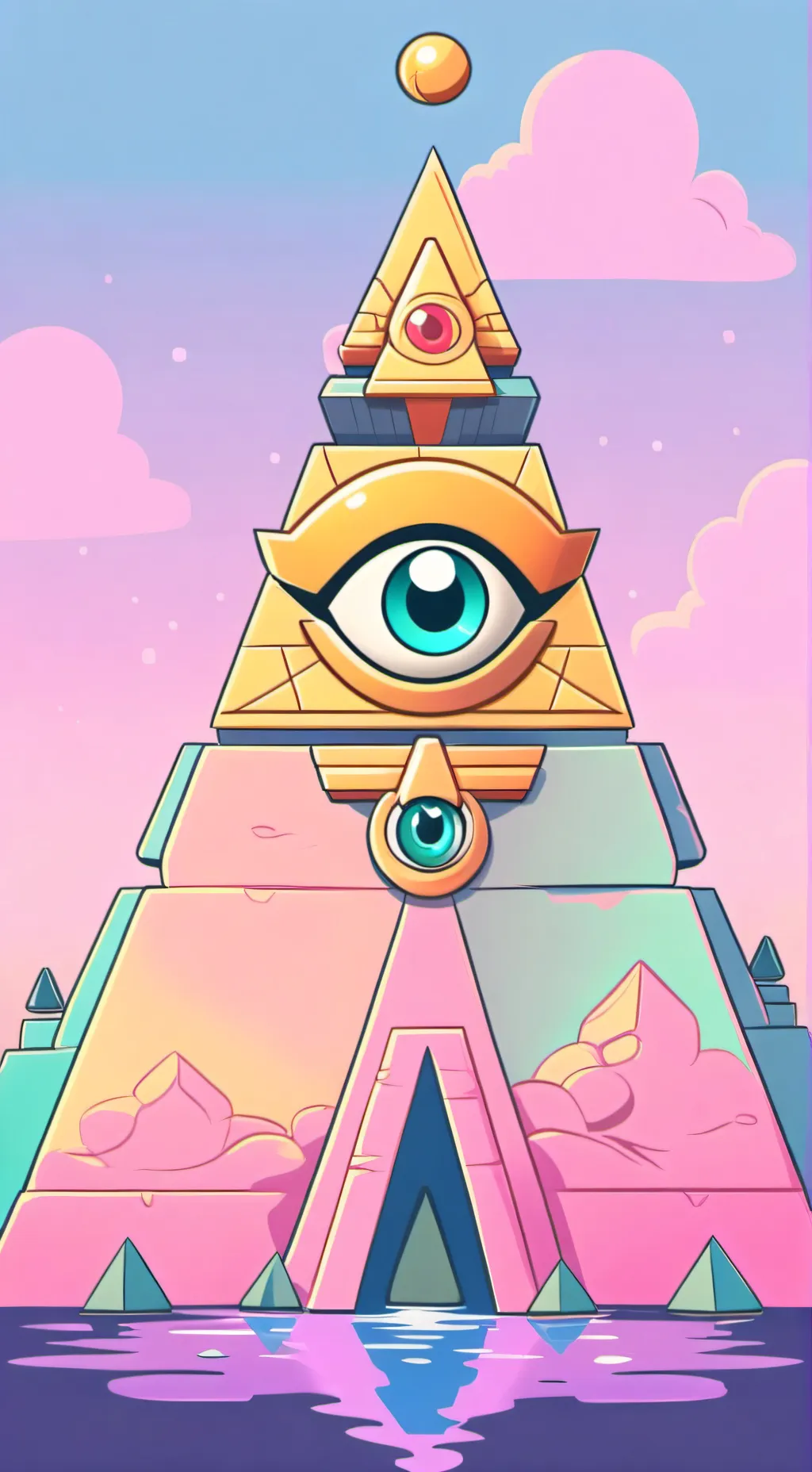 ai character: Bill Cipher  background