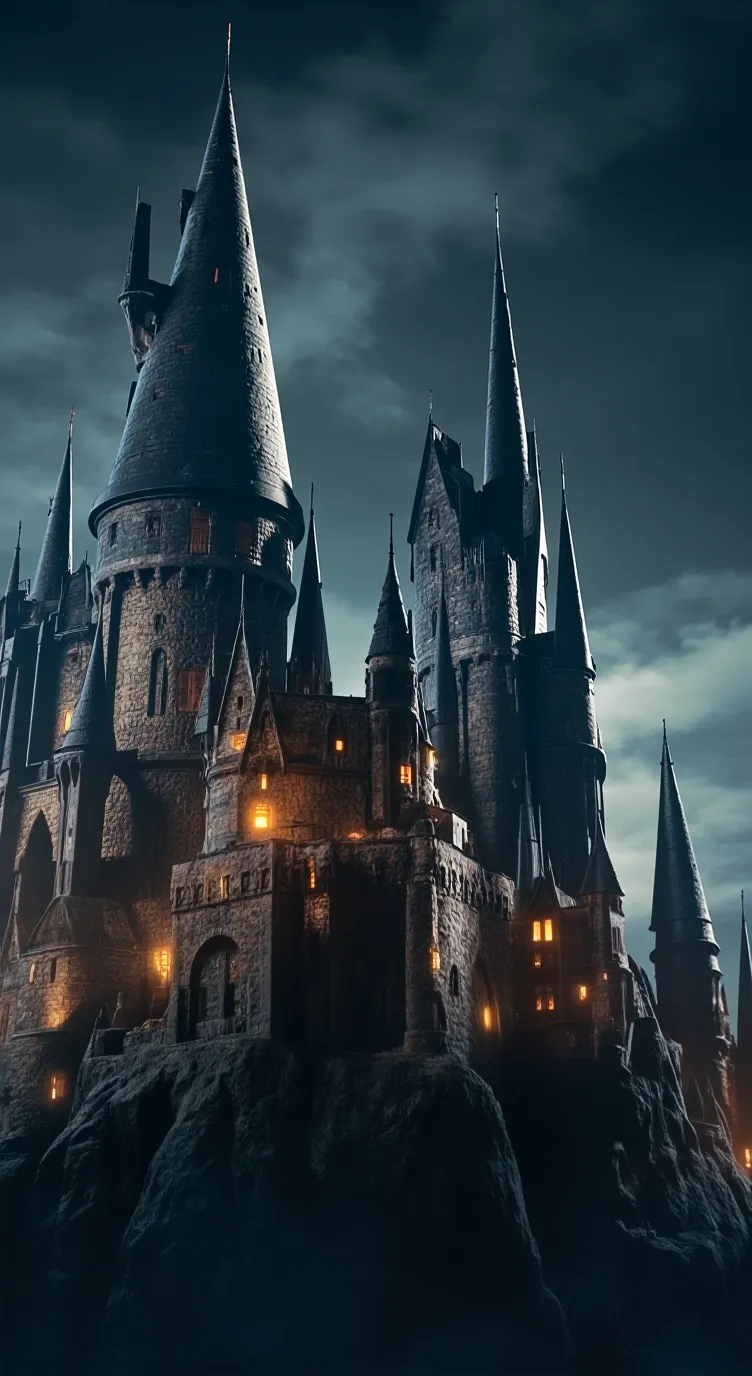 ai character: Hogwarts😝 background