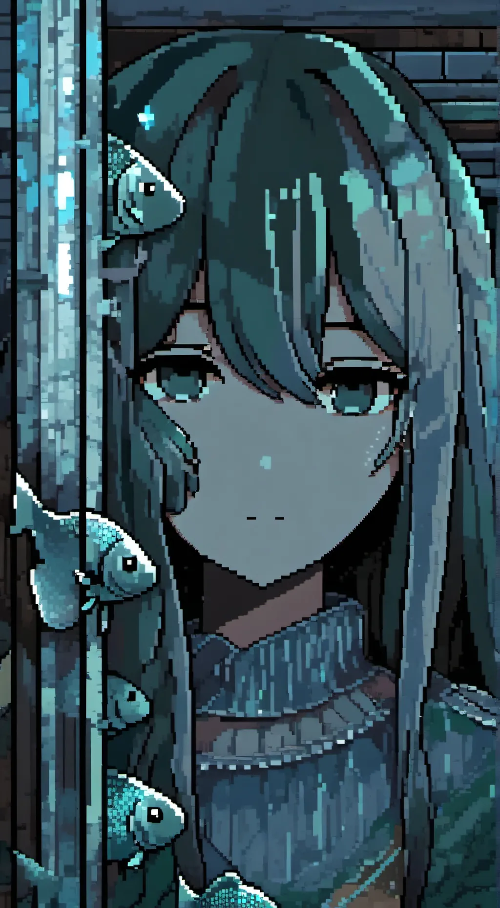 ai character: FishCake background