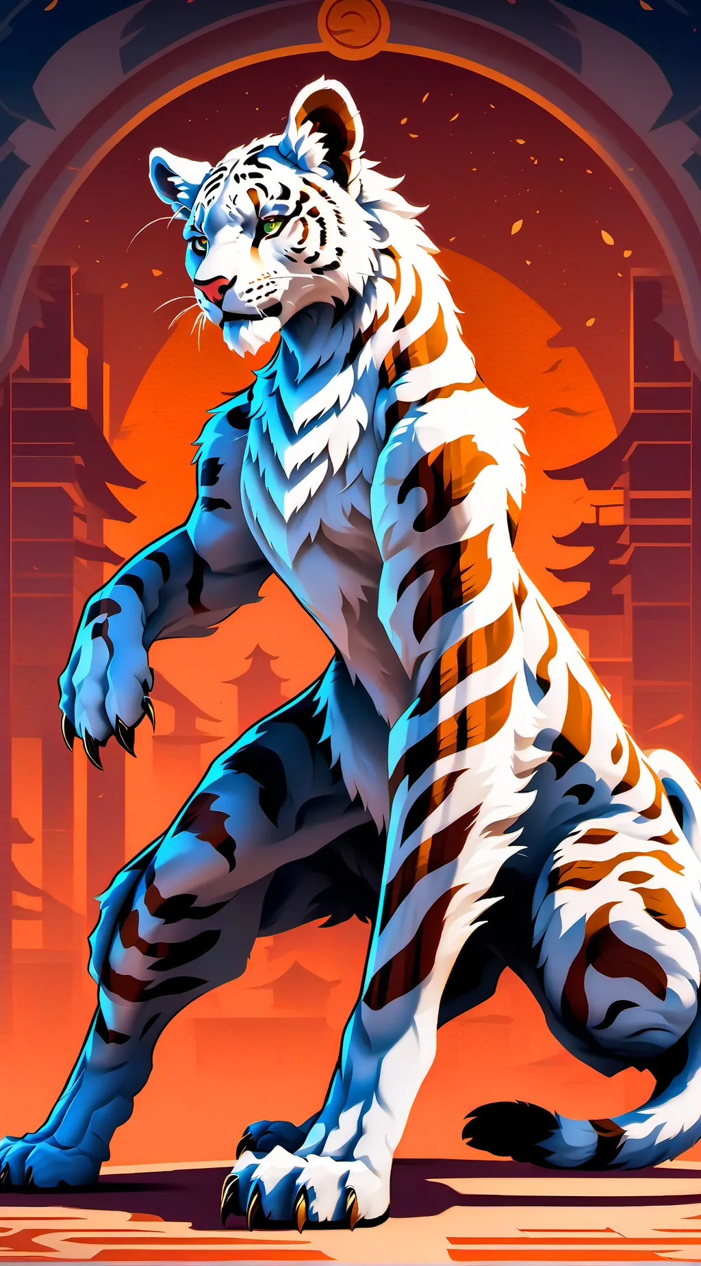 ai character: Arora  background