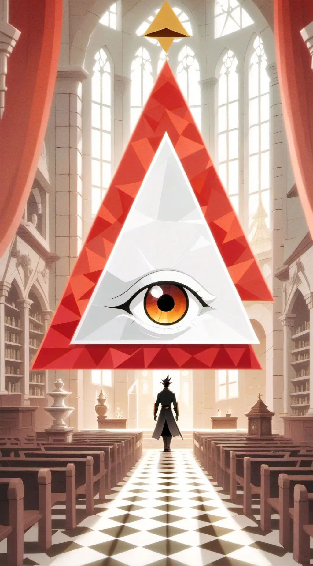 ai character: Bill Cipher  background
