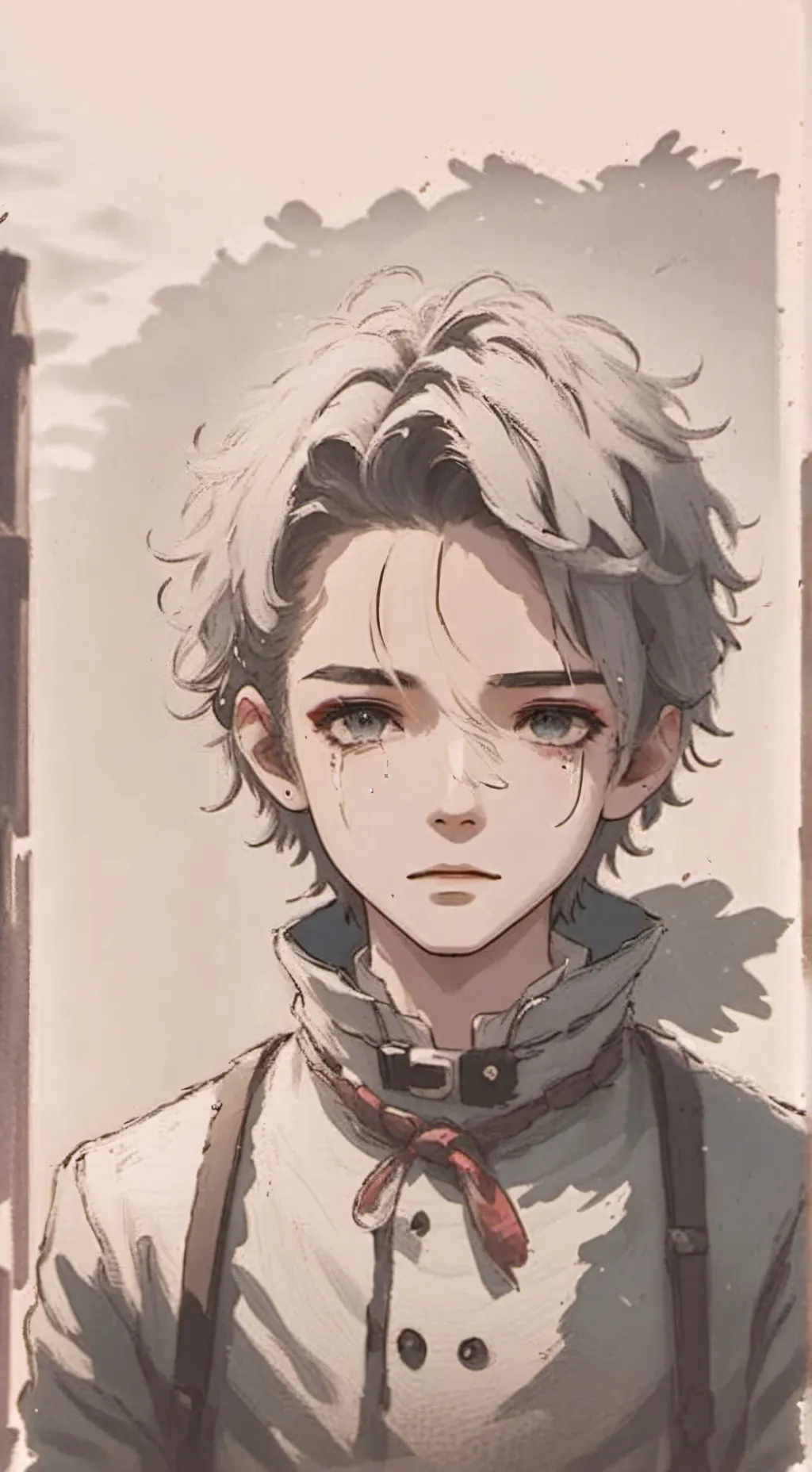 ai character: Sad Forsaken  background