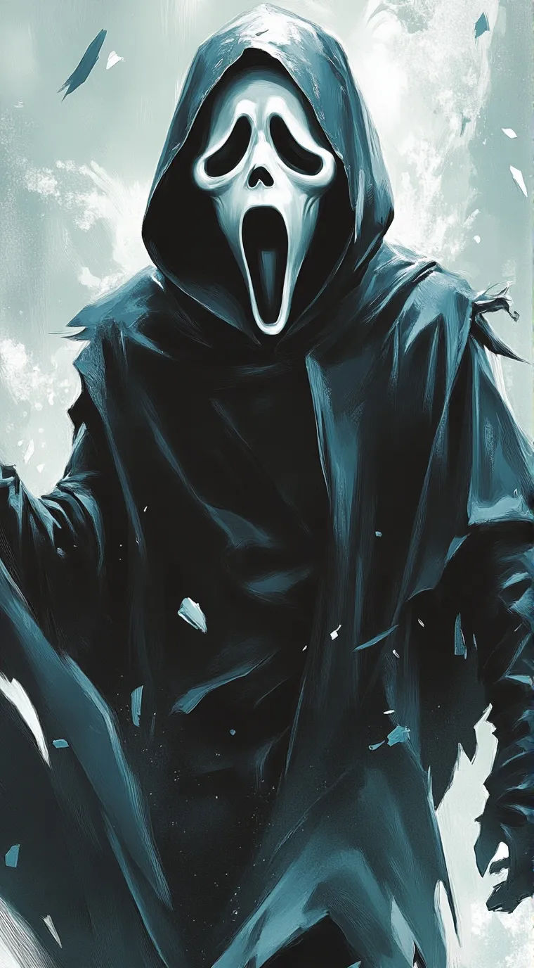 ai character: Ghostface background