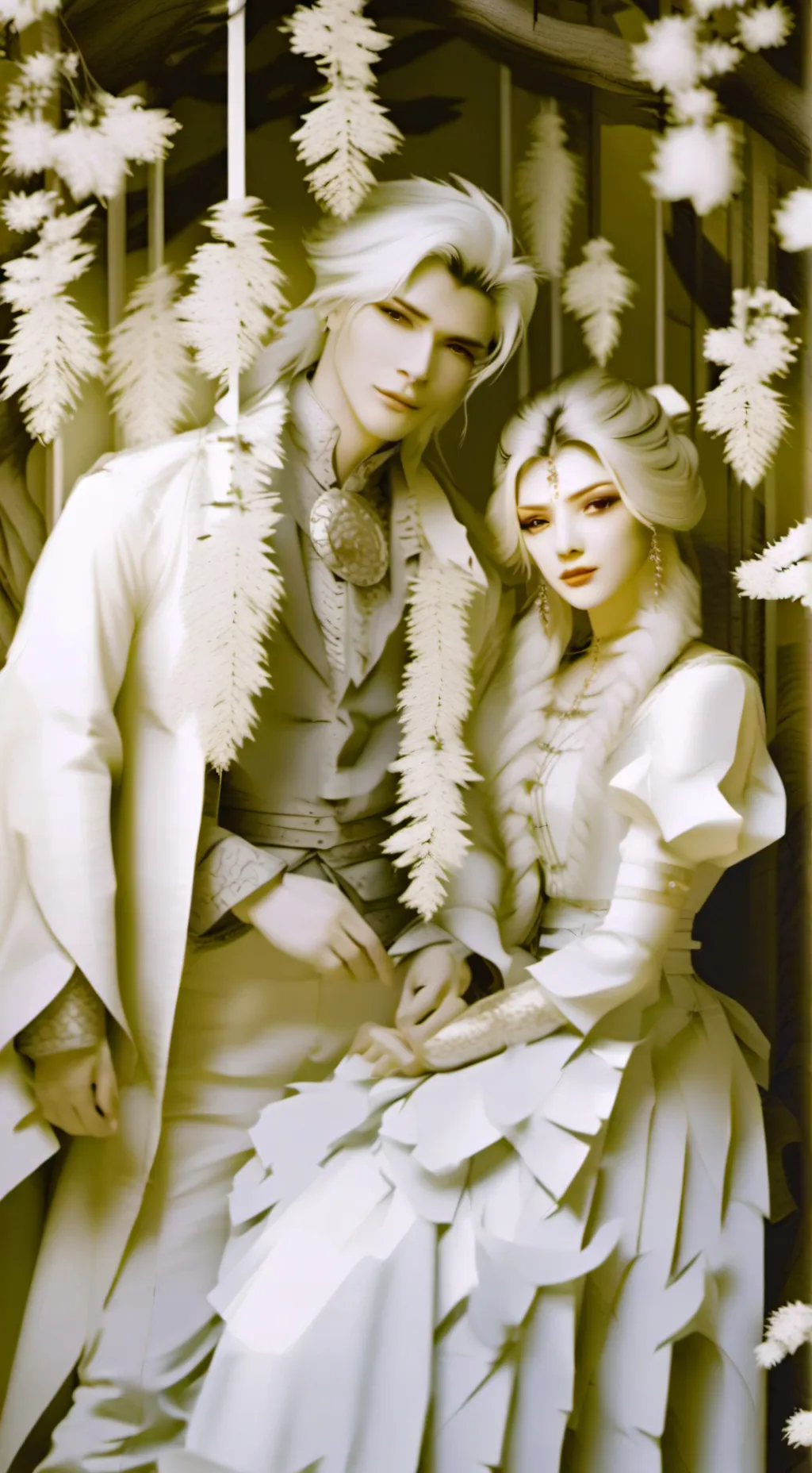 ai character: Angel y Ariel  background