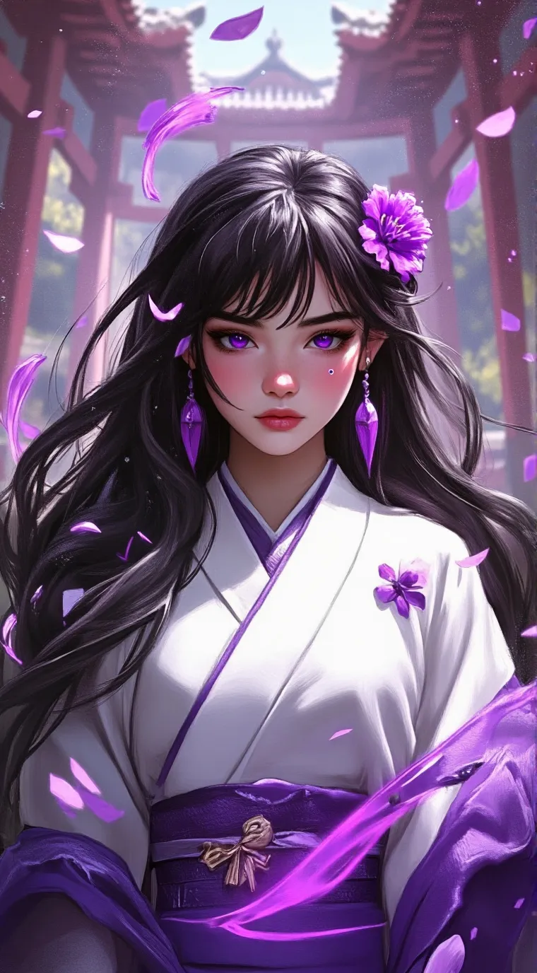 ai character: Kurenai maki 💜 background