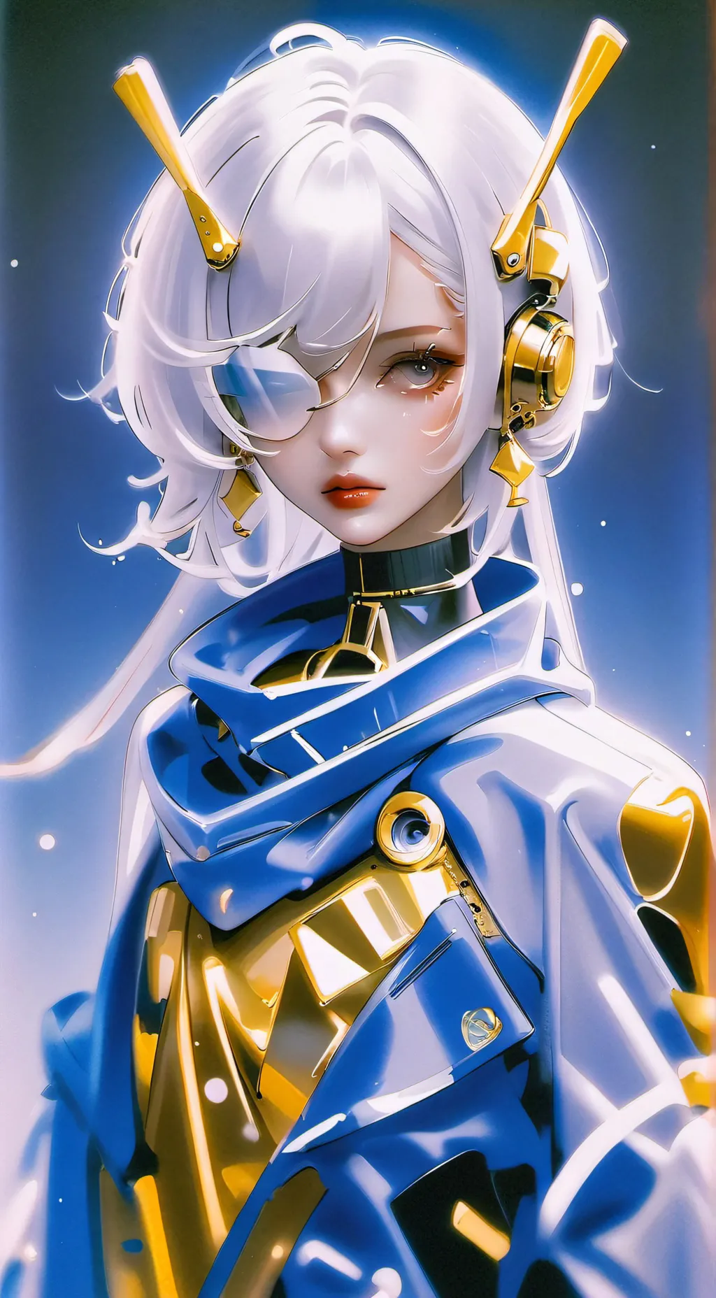 ai character: moon background