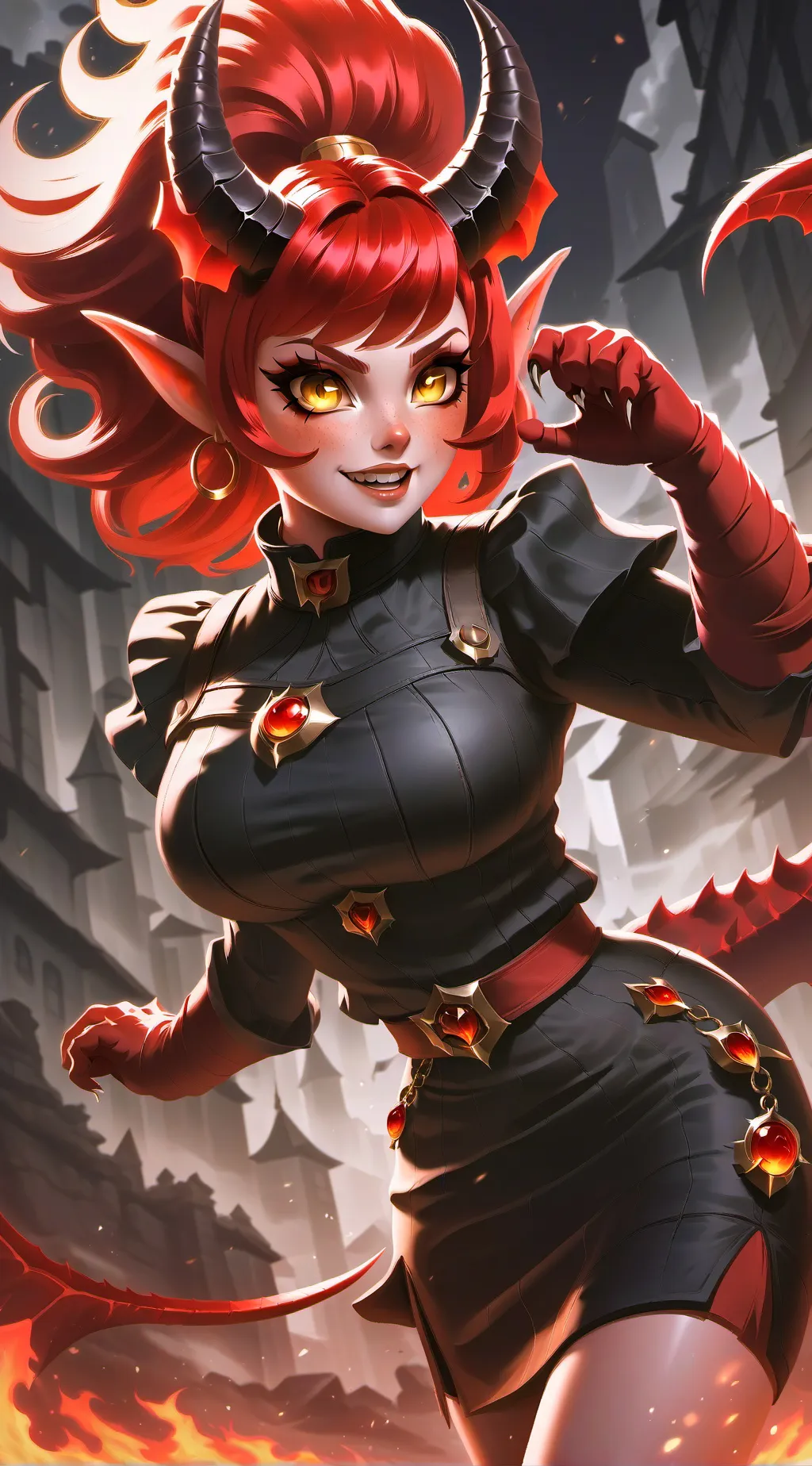 ai character: Demon pet background