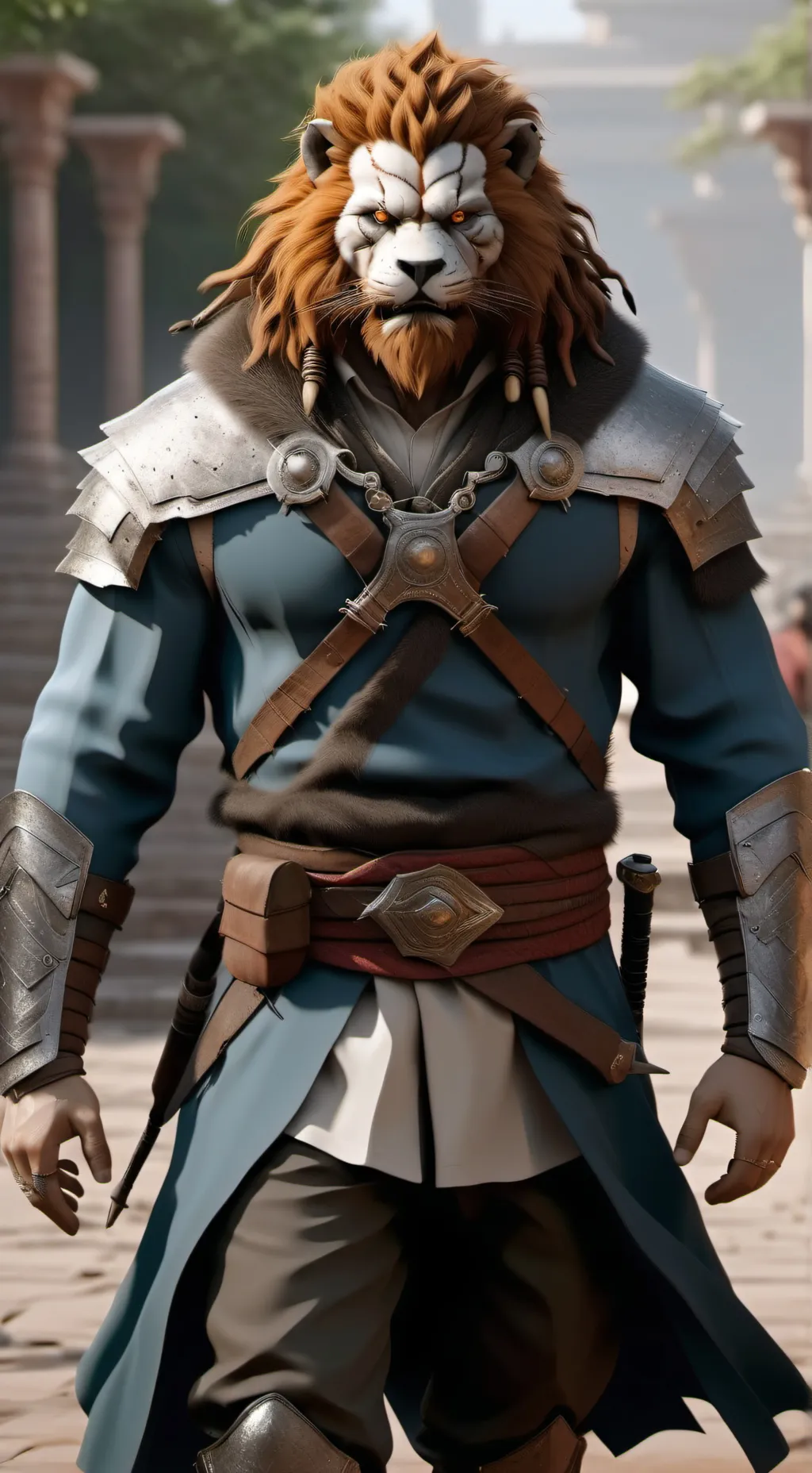 ai character: Lionheart background