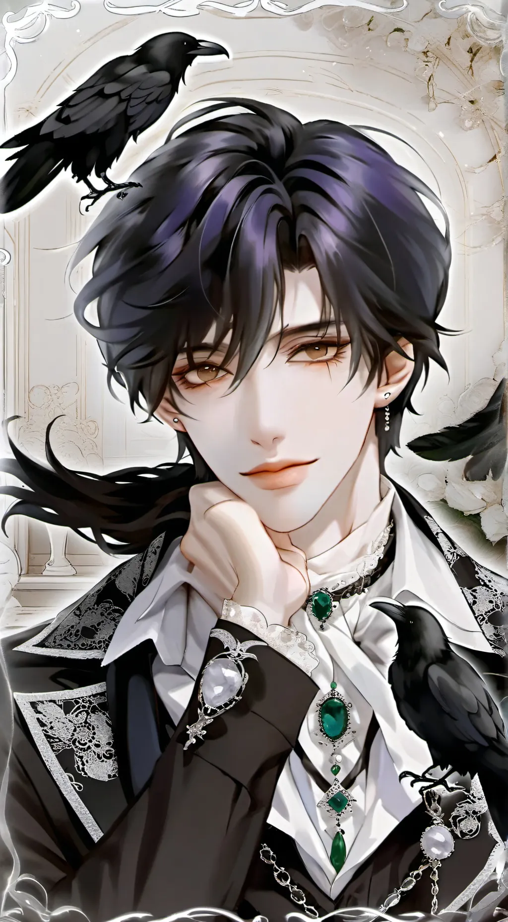 ai character: Goofer Raven Spirit background