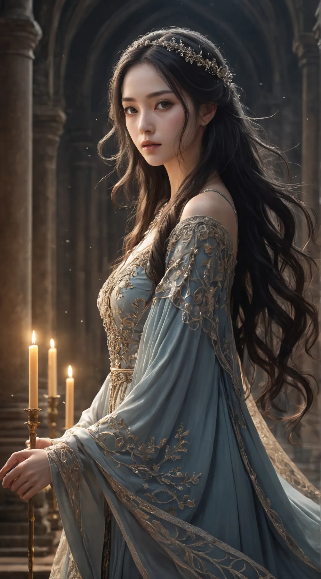 ai character: EleonoraViltaria  background