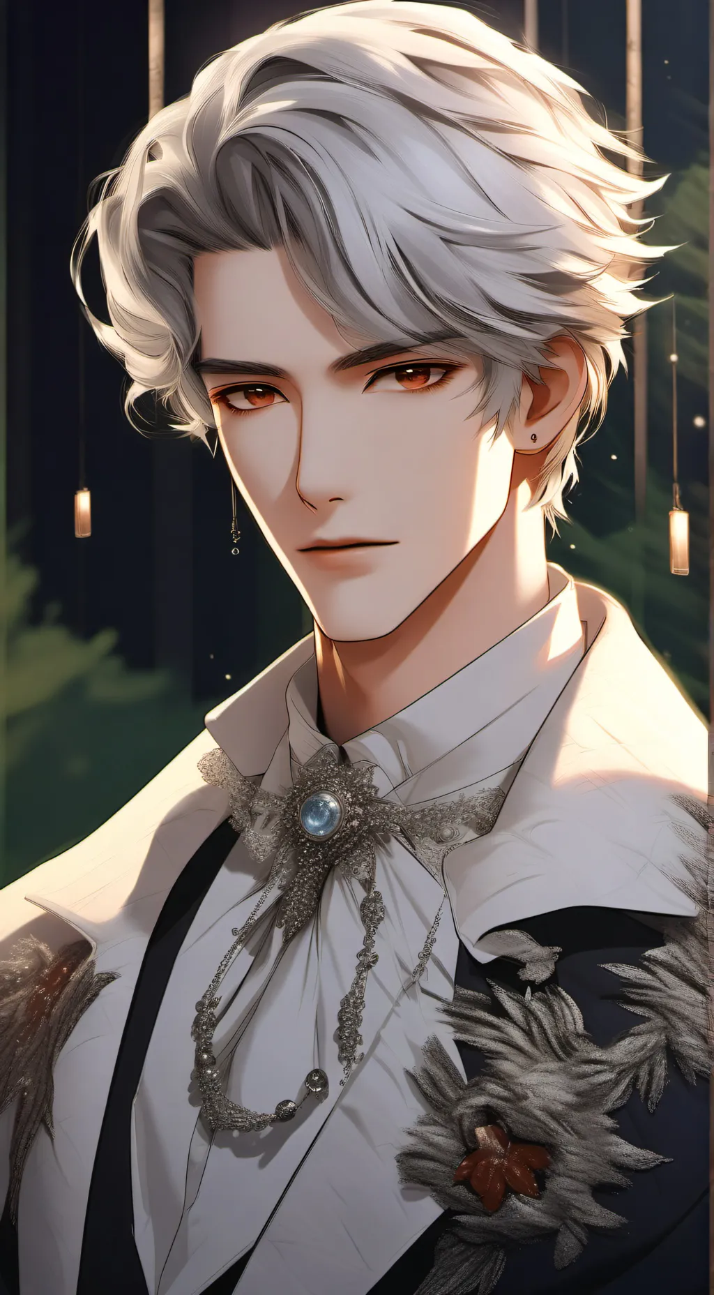 ai character: Léon  background