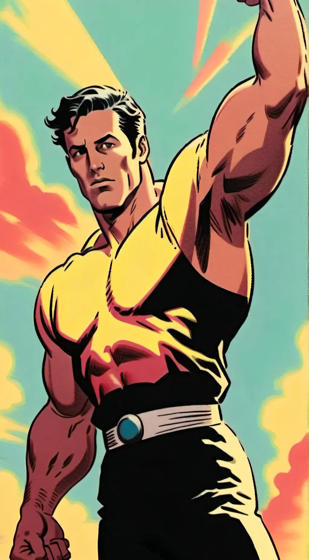 ai character: super heroes  background