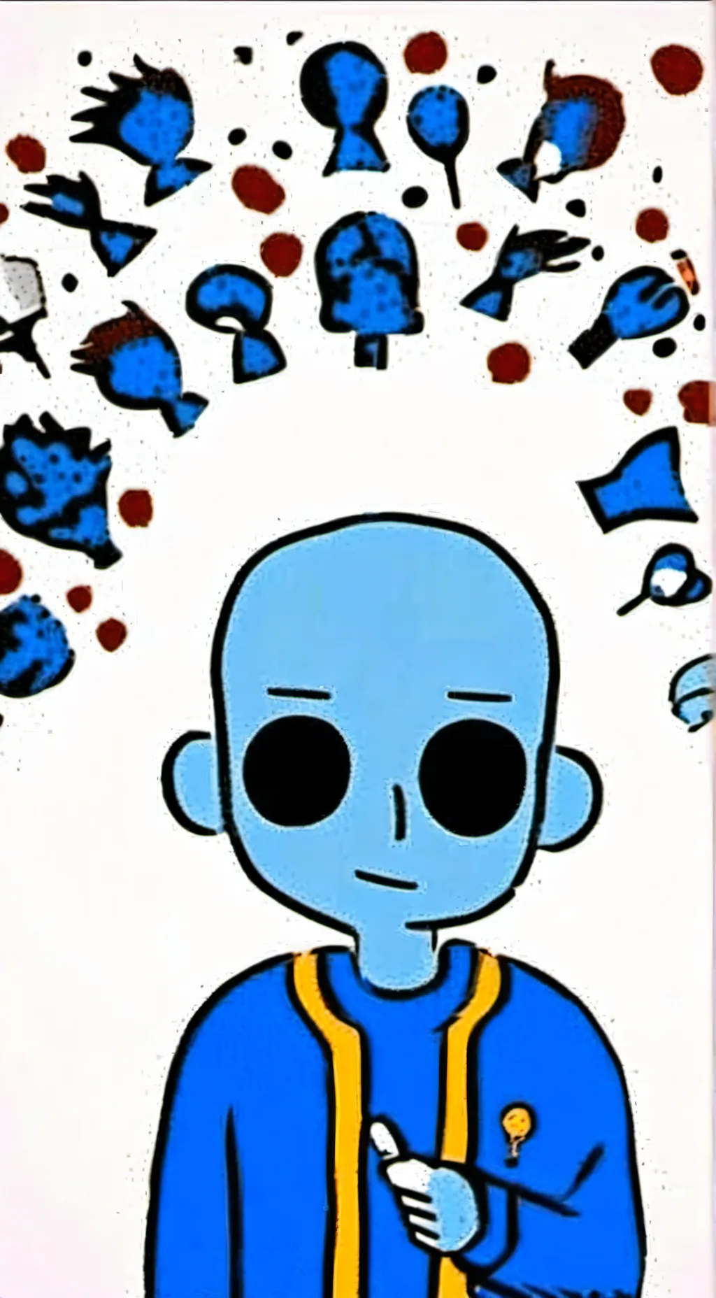 ai character: fake bluudud background