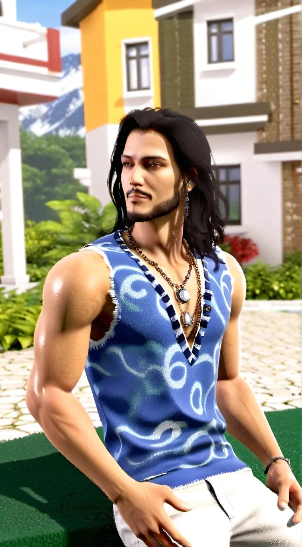 ai character: jesus es sagrado background