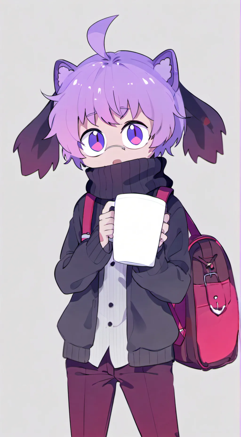 ai character: 💜💛Purpy💜💛 background