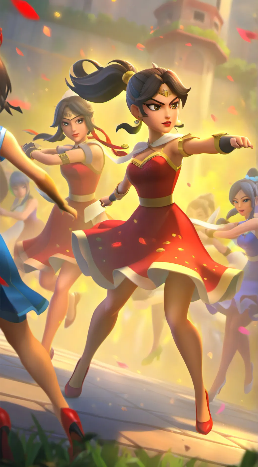 ai character: Hands off gabriela background