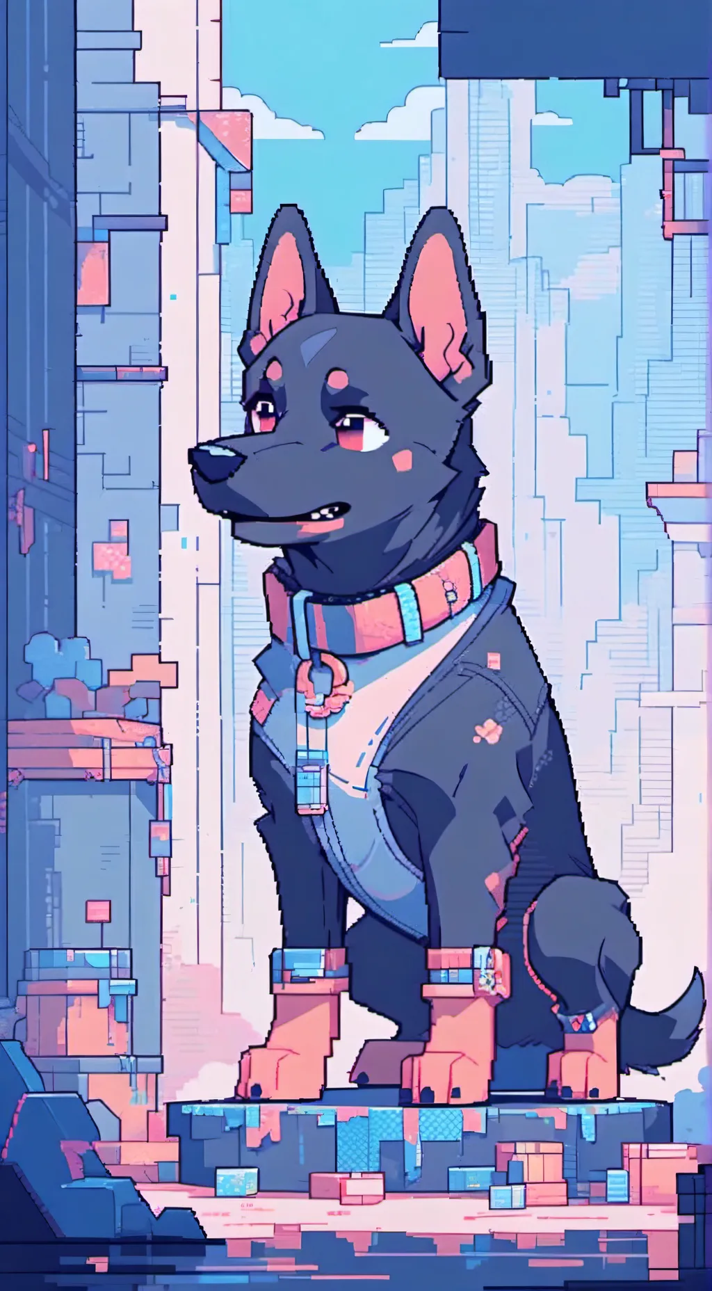 ai character: The great doggy background