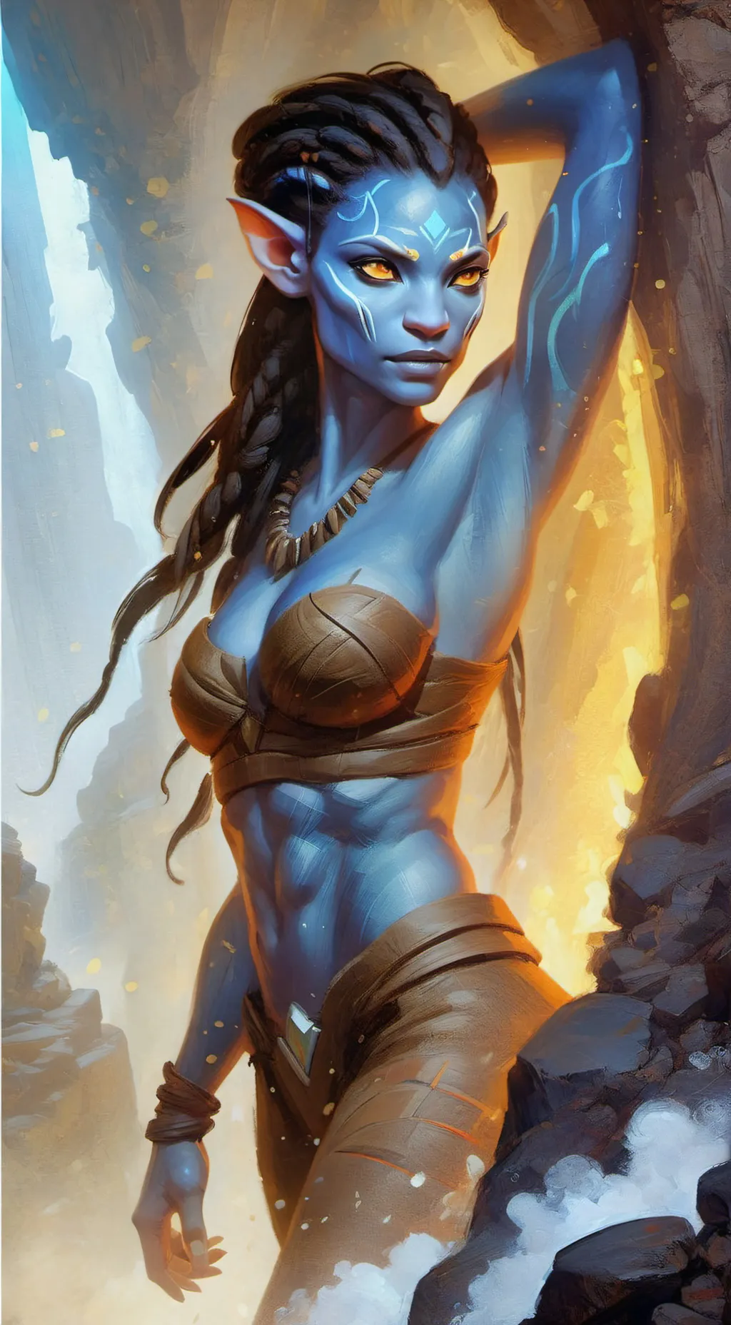 ai character: Nêytīrī 3579875358 background