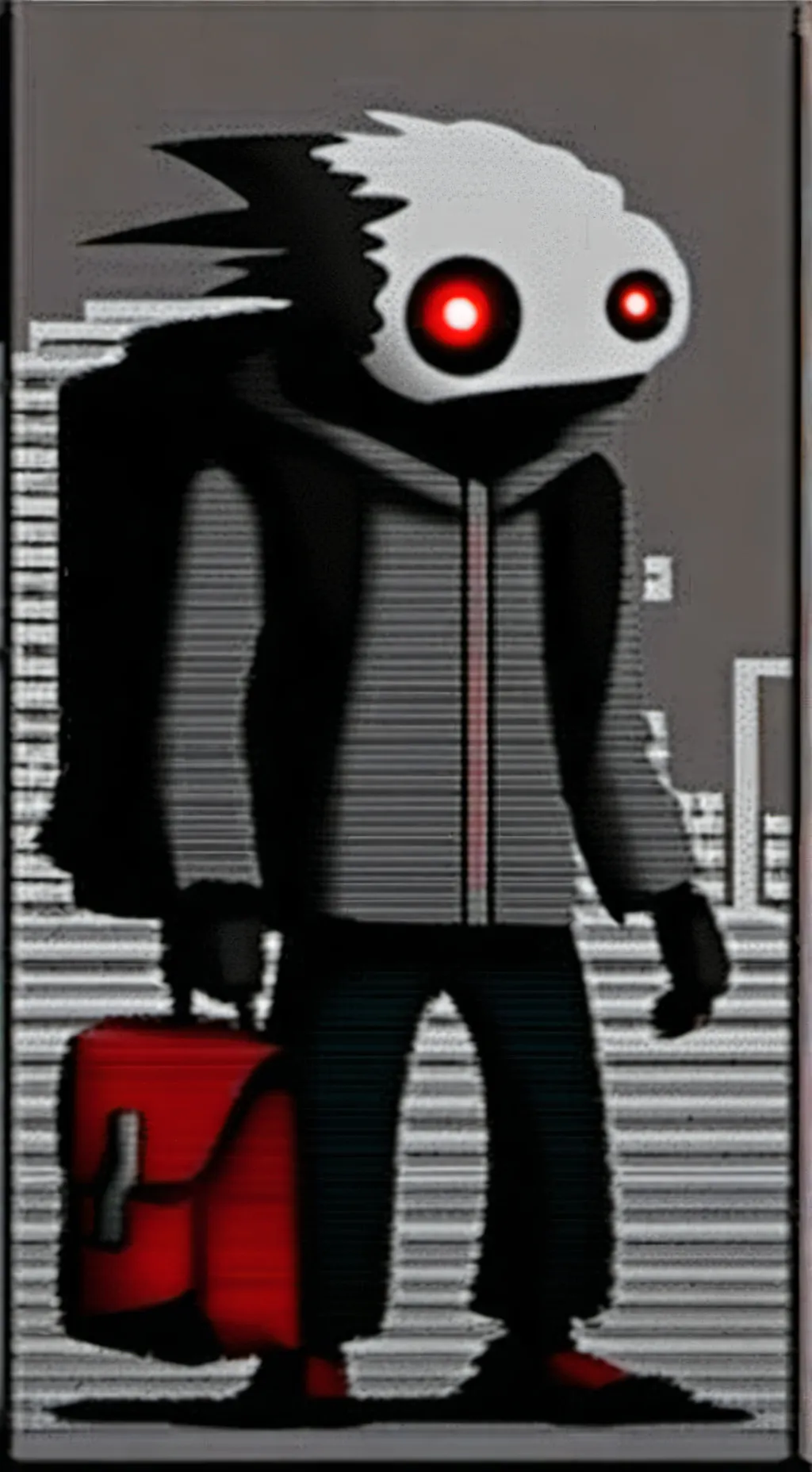 ai character: killer Squidward background