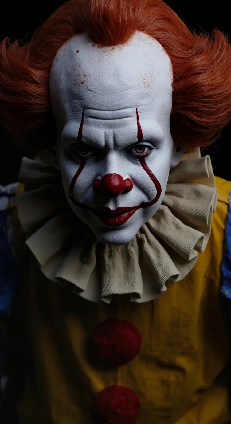 ai character: Creepy clown background