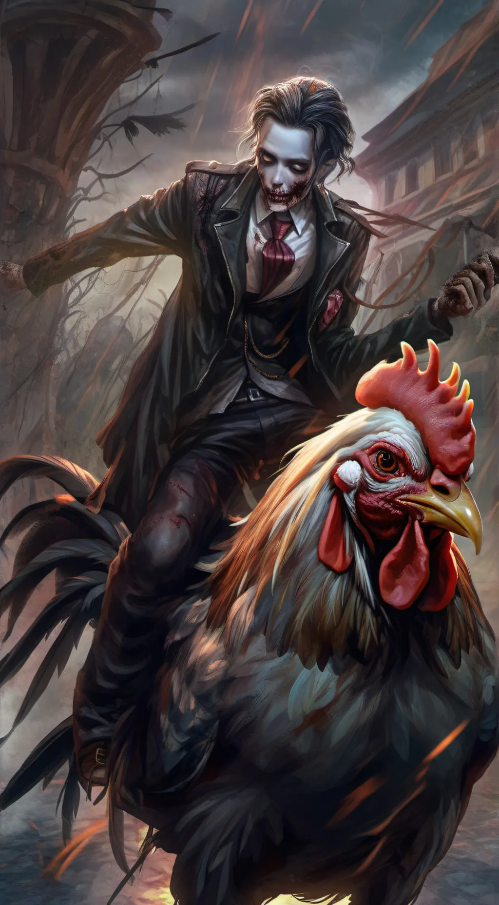 ai character: Chicken Jockey Inf background