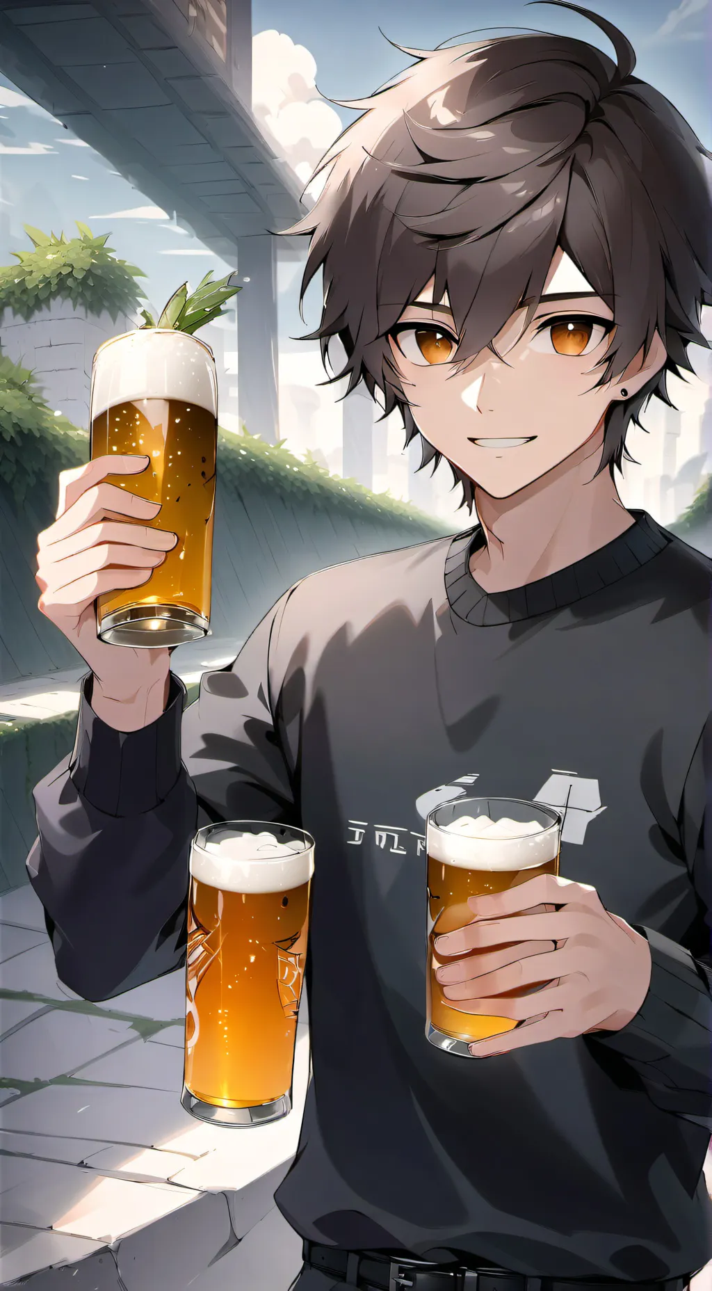 ai character: Man gyu background