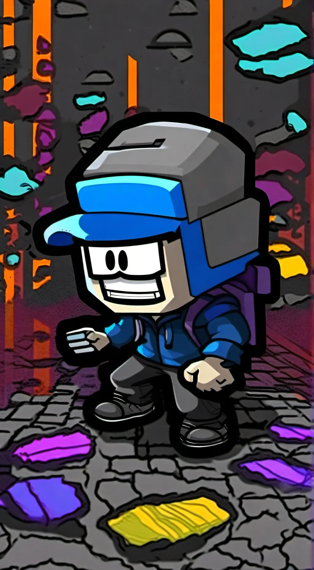 ai character: Mattruption fnf background