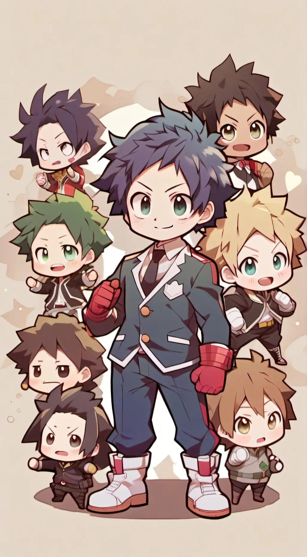 ai character: my hero academia  background