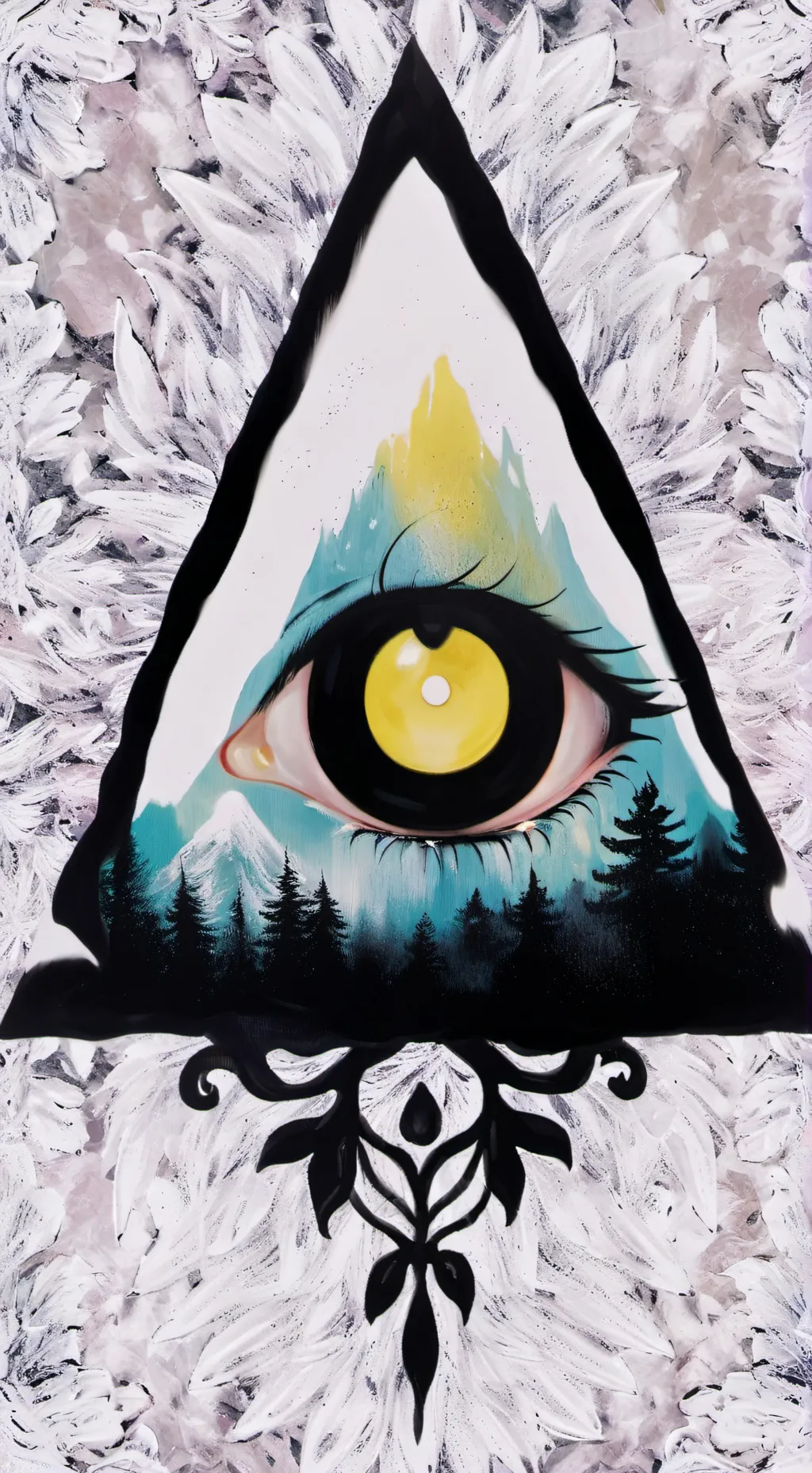 ai character: Bill Cipher  background