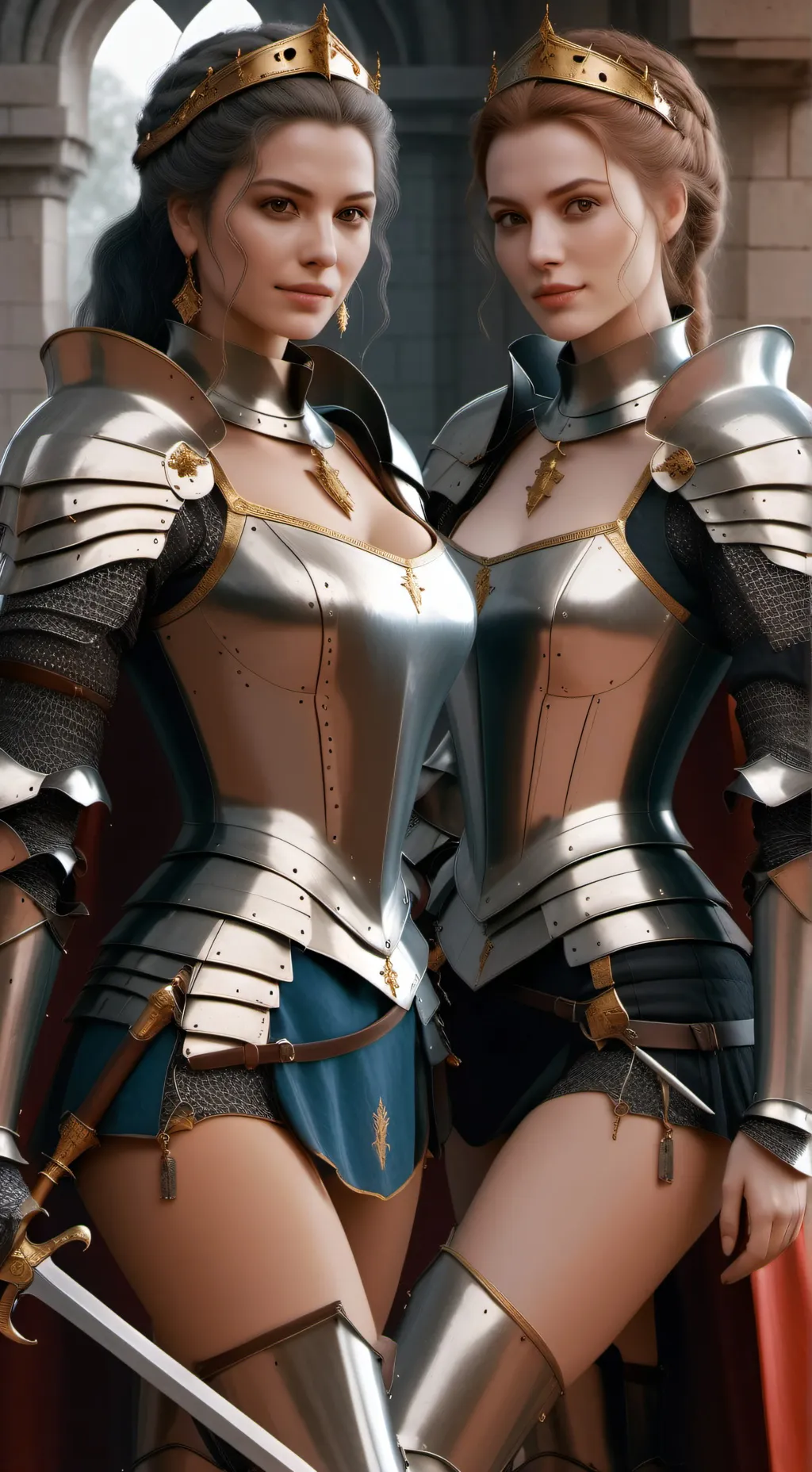 ai character: Knight Maidens  background