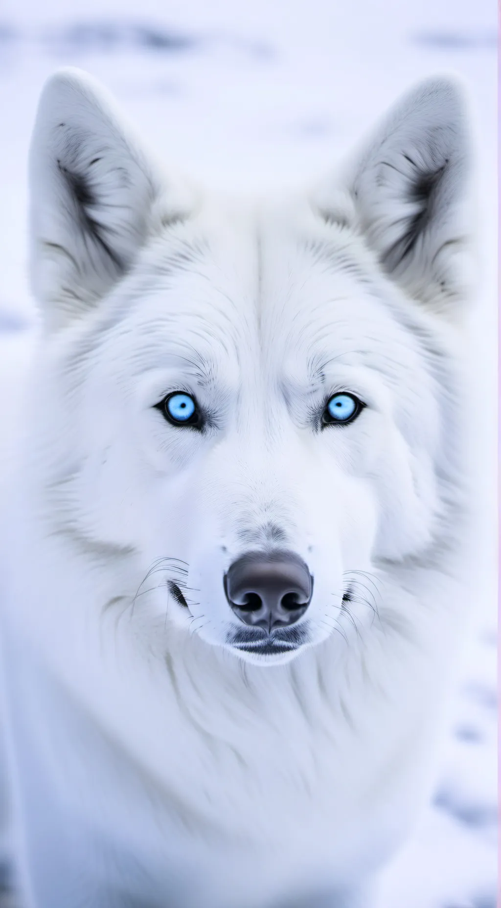 ai character: zorro ártico🦊❄️ background