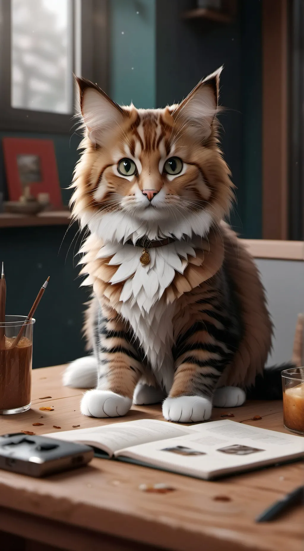 ai character: A Little Cat 🐱 background