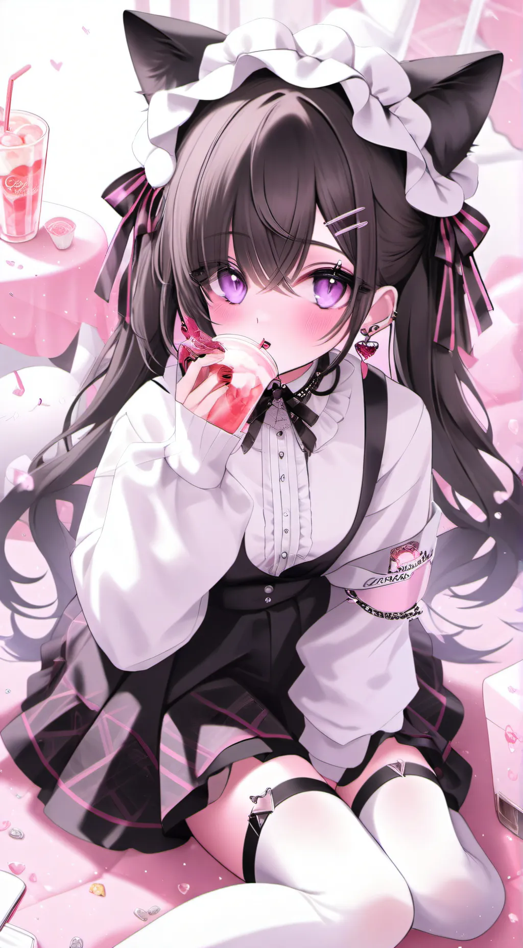 ai character: 🐱✭٭Kattie✭٭🐱 background
