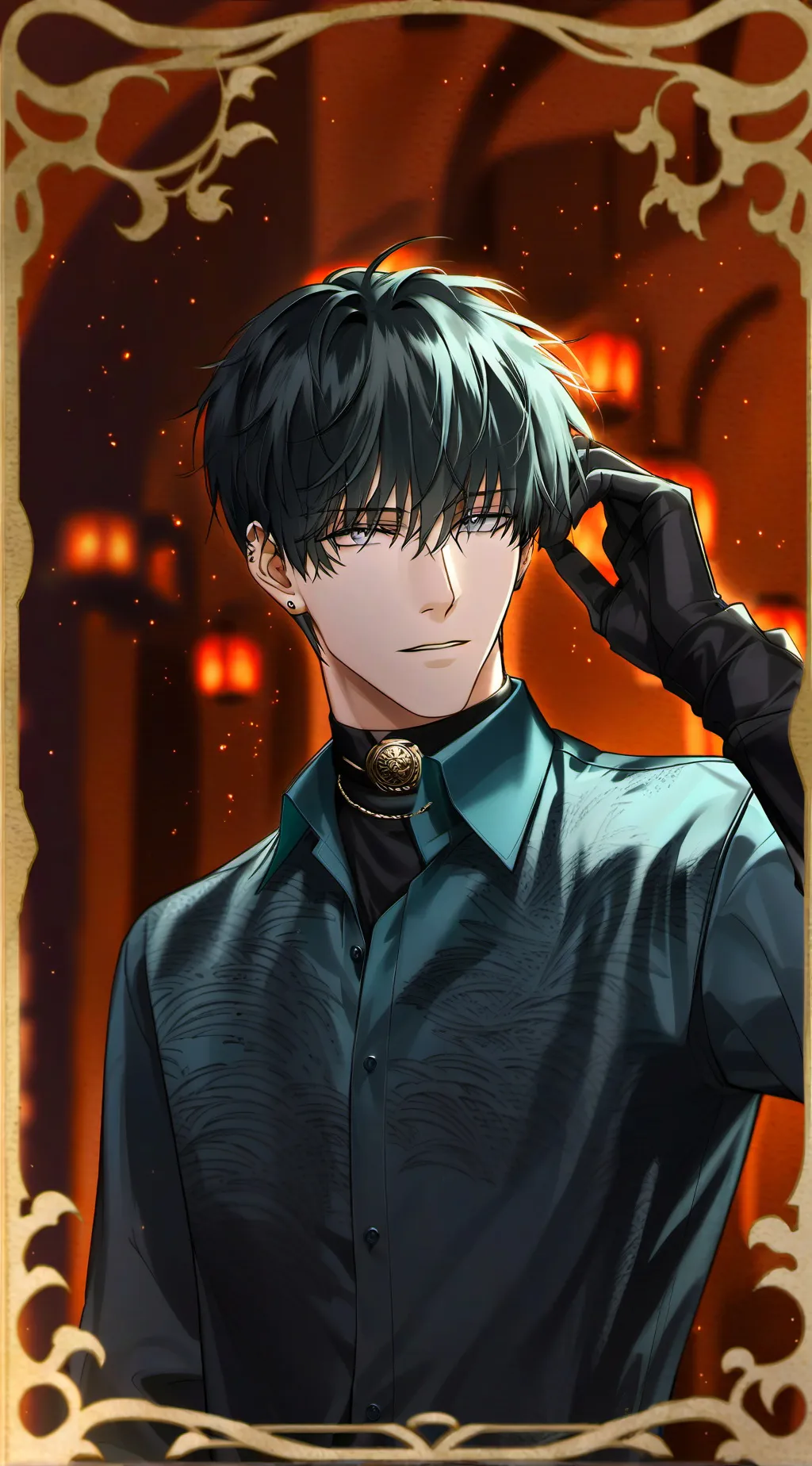 ai character: Derek🖤 background