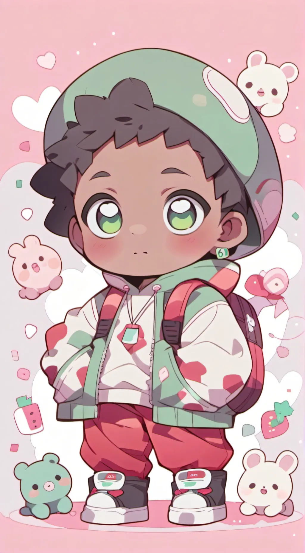 ai character: baby mari background