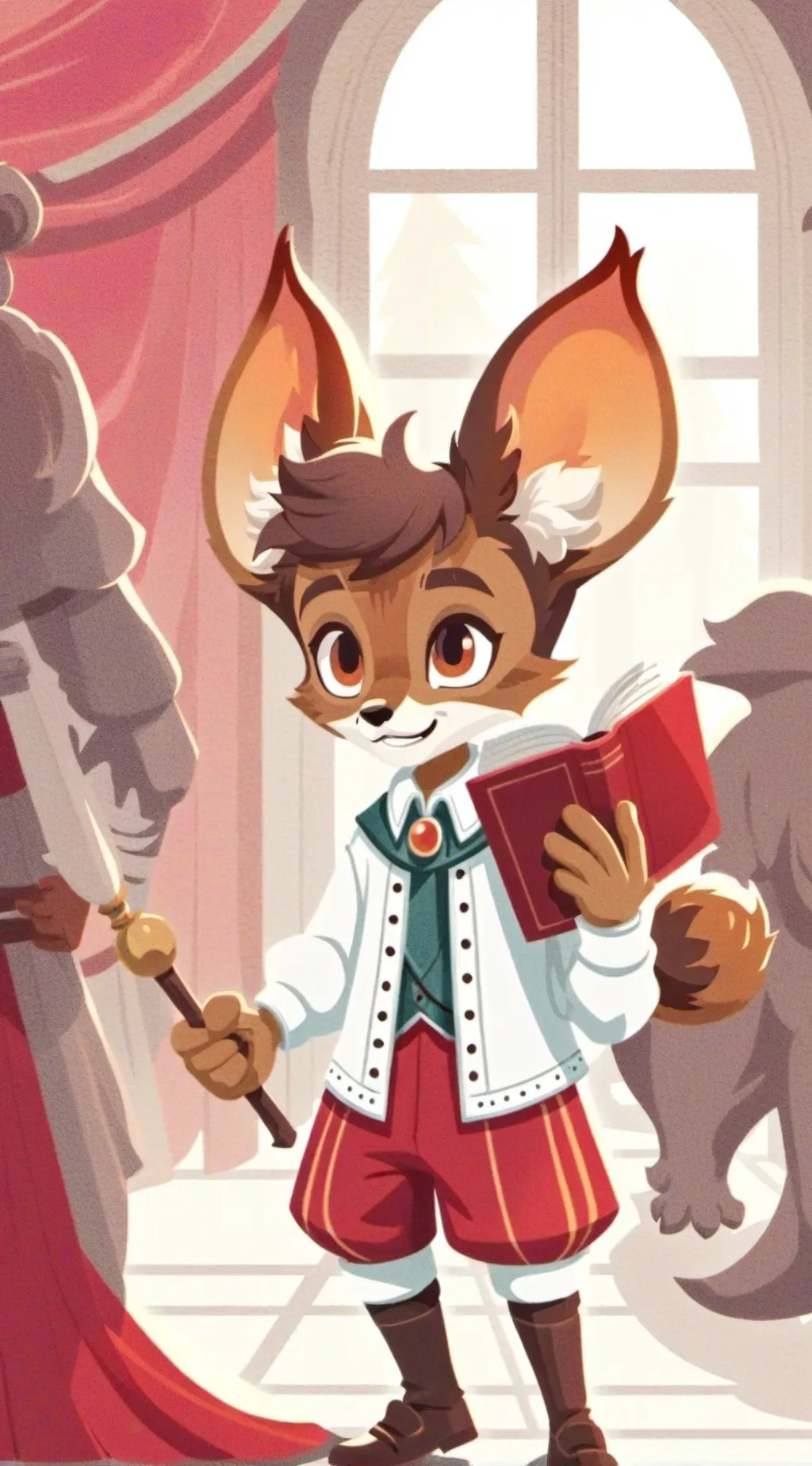 ai character: Furry  background