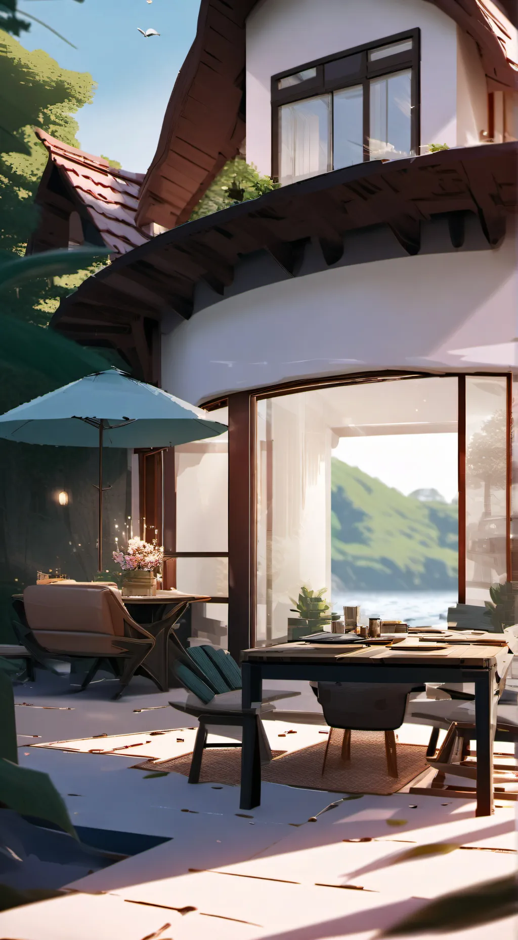 ai character: family home  background