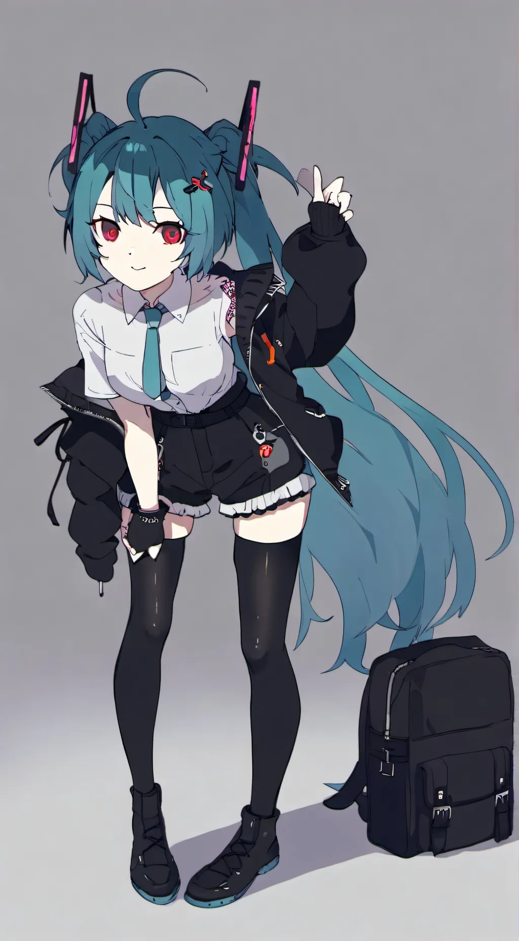 ai character: Miku Hatsune  background