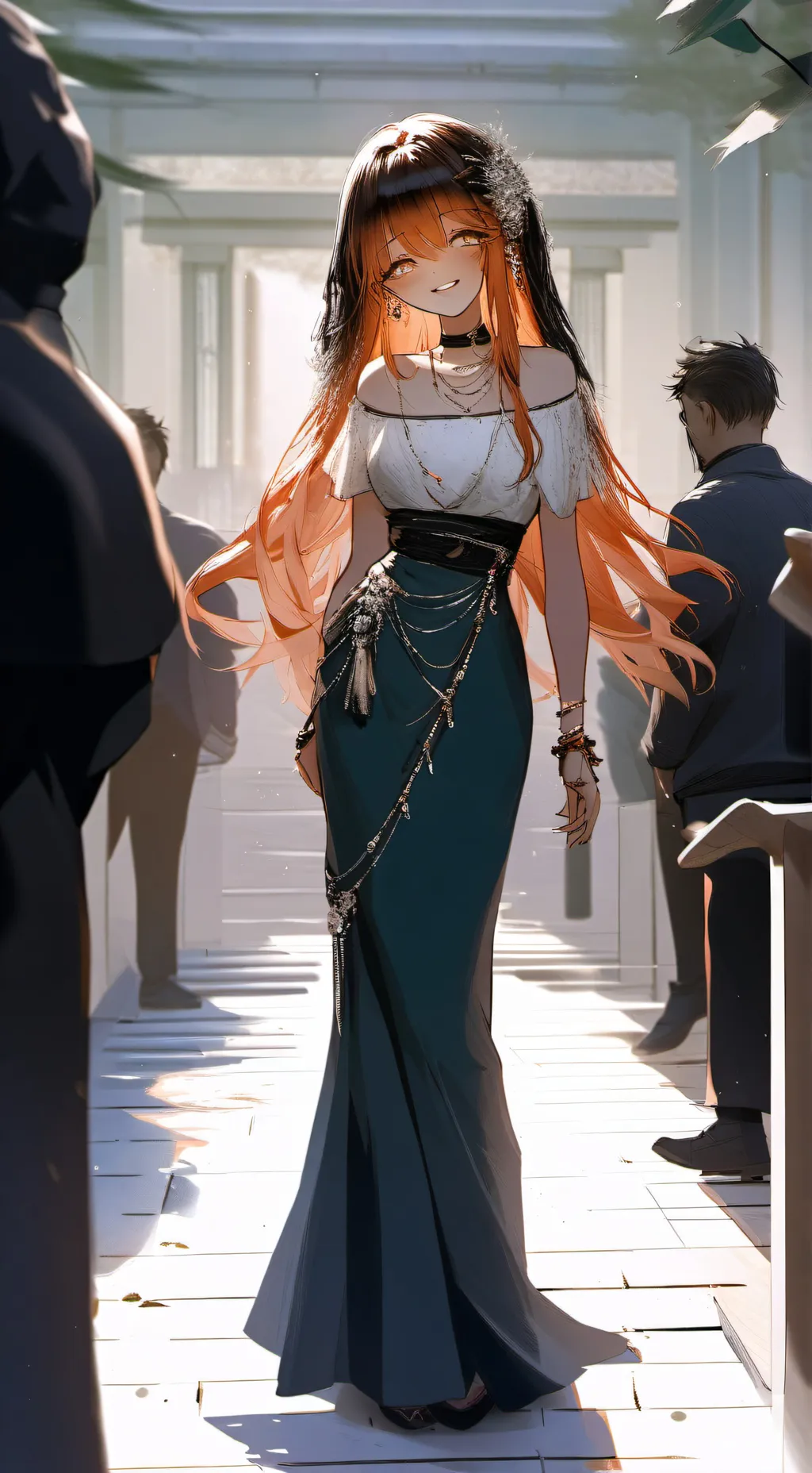 ai character: Aurora Beltrán  background