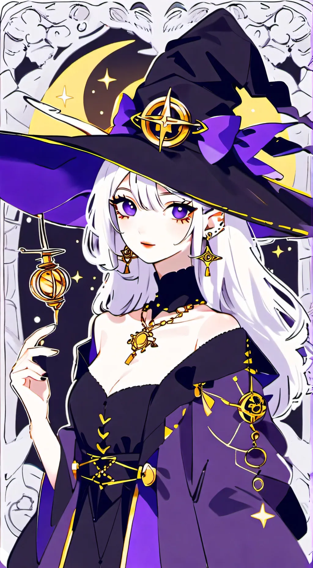 ai character: Vampire vs witchRp background